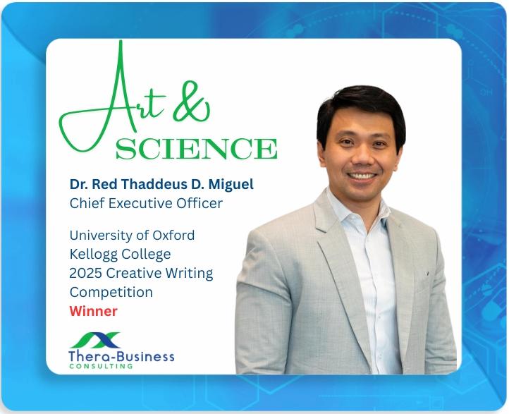 Art and Science: Thera-Business CEO Wins University of Oxford, Kellogg College Creative Writing Competition