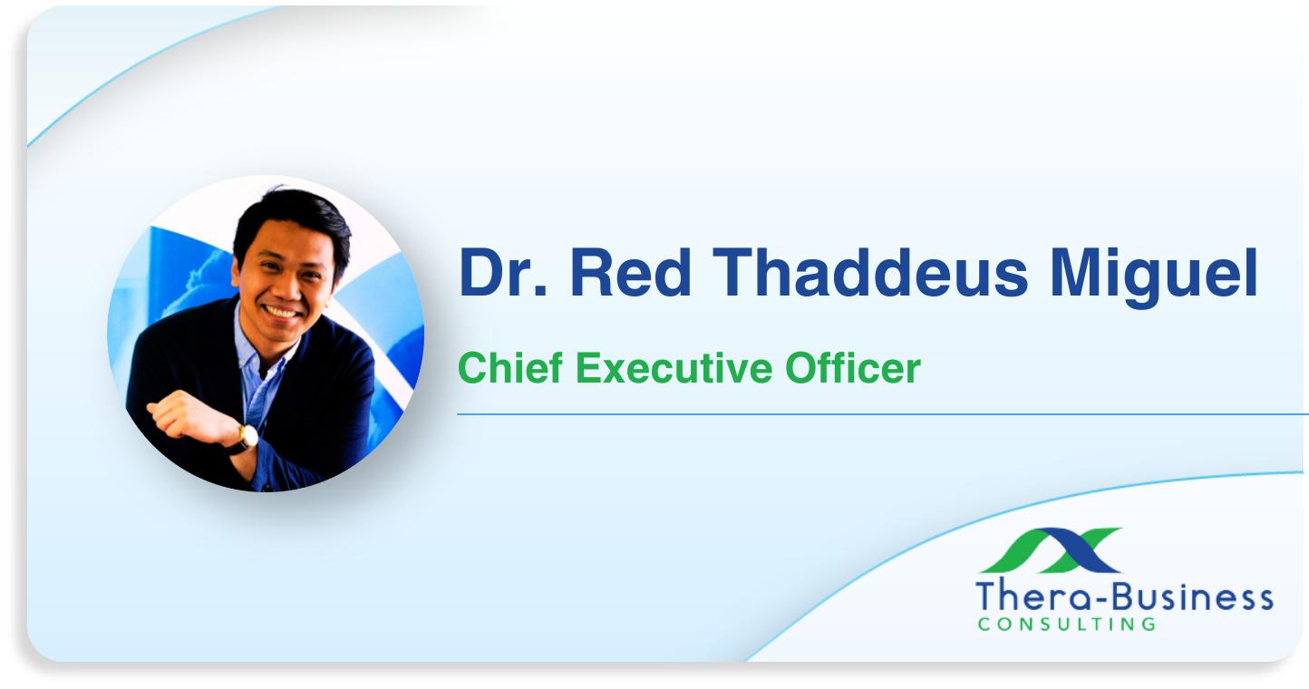 Thera-Business Promotes Dr. Red Thaddeus Miguel to Chief Executive Officer